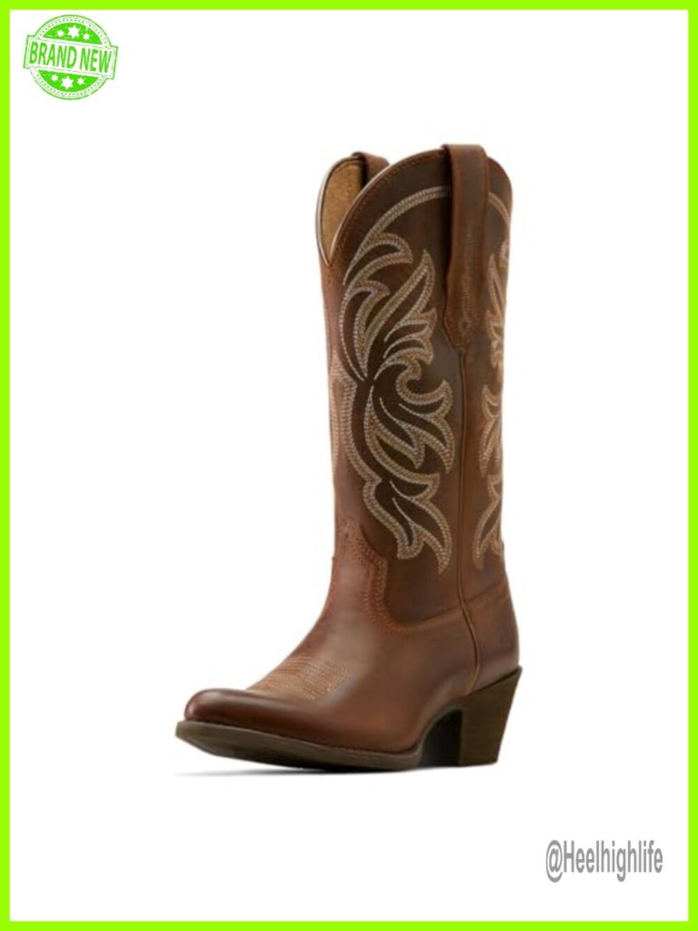 ARIAT StretchFit Western Boots Faux Leather Mid-Calf J Toe Equestrian Work